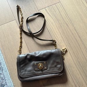 Marc by Marc jacobs grey cross body purse leather
